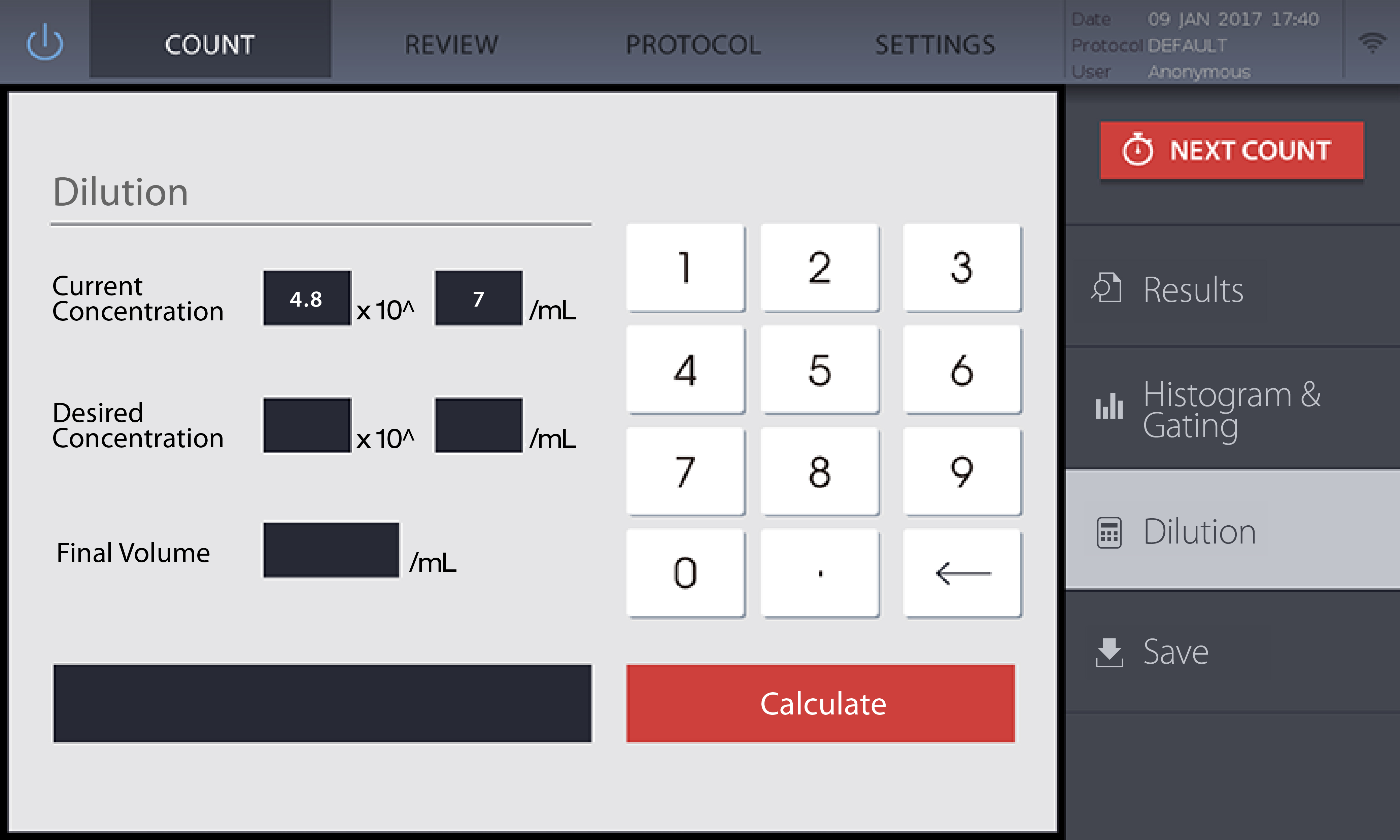 Microbial Cell Counter for Bacterial Cell Counting | QUANTOM Tx